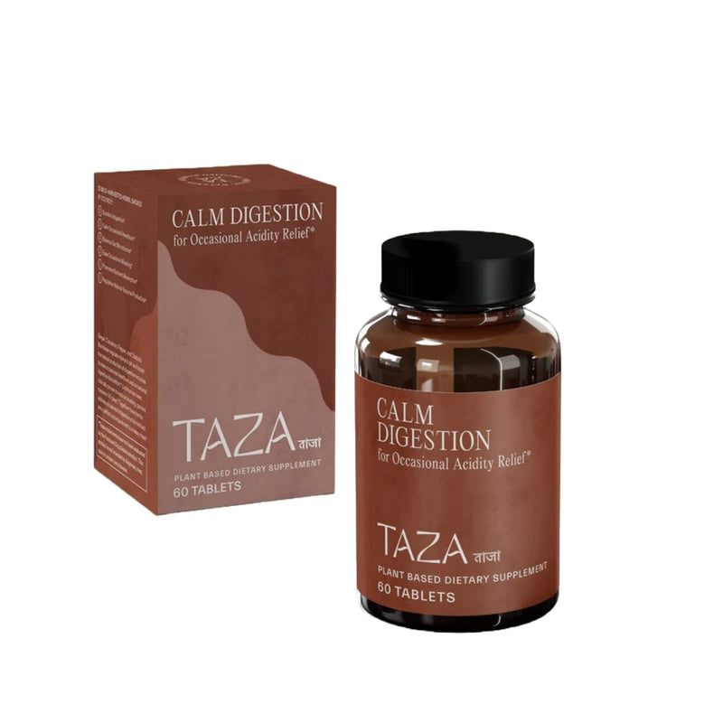[Australia] - Taza Ayurveda Calm Digestion for Occasional Acidity Plant Based Dietary Supplement 60 Tablets 