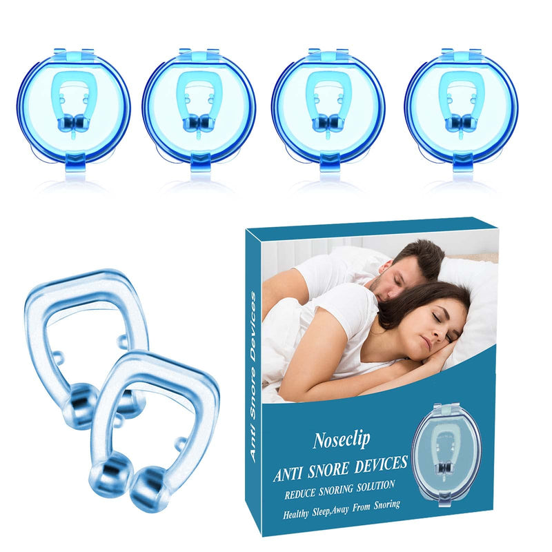 [Australia] - Snore Stopper, Anti Snoring Devices, 4 PCS Magnetic Anti Snoring Nose Clip Provide The Effective Snoring Solution to Stop Snoring 4 Count (Pack of 1) 