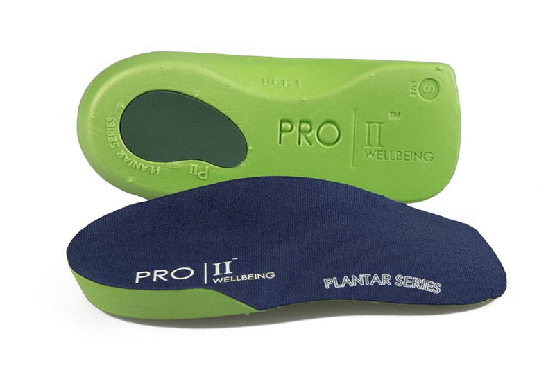 [Australia] - Pro11 3/4 Length Slim Fit Orthotic Heel Cup Insoles Plantar Fasciitis Metatarsalga Treatment (3-4.5 XS) 