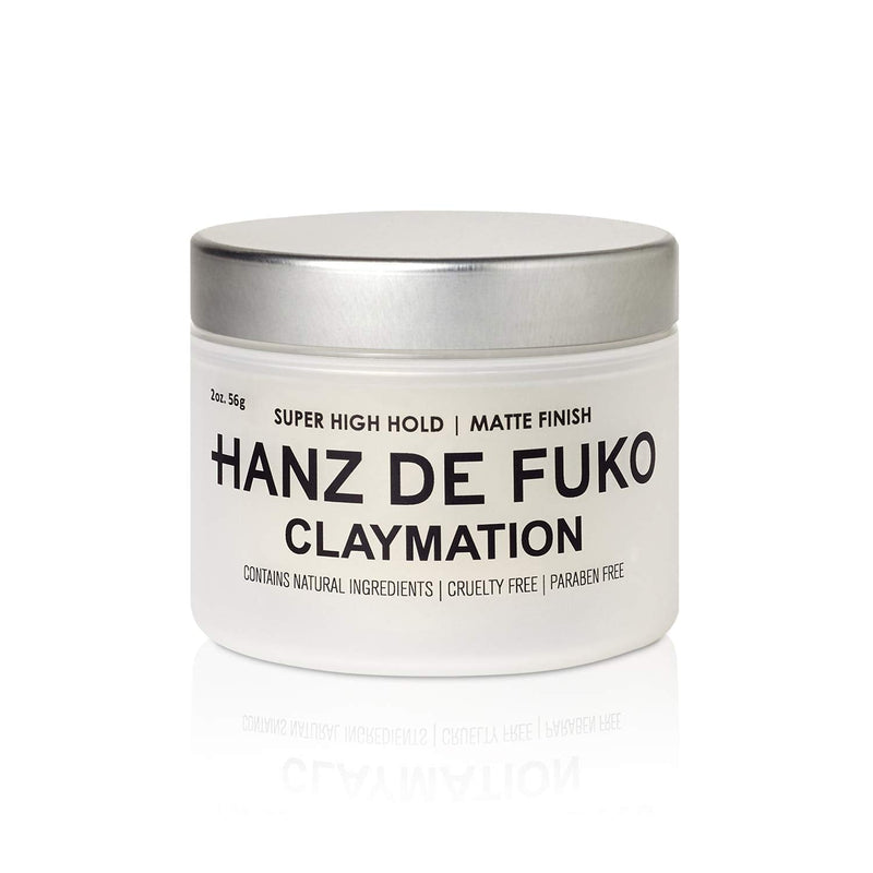 [Australia] - HANZ DE FUKO Claymation | Premium All Natural Clay-Wax Hybrid Styling Product with High Hold Matte Finish | All Hair Types | 56g 