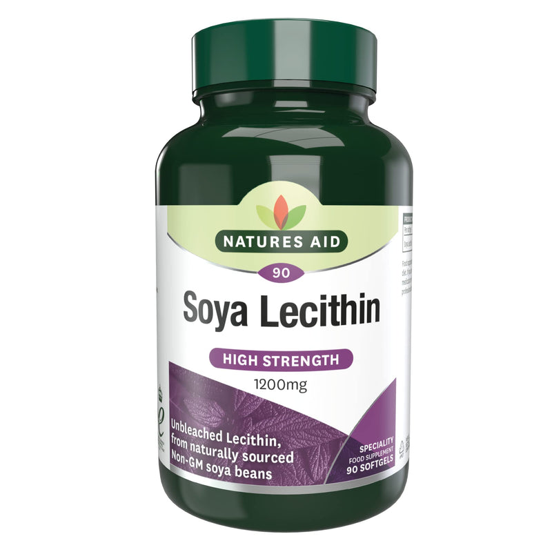 [Australia] - Natures Aid Lecithin, 1200 mg, 90 Softgels (Produced from Naturally Sourced, Non-GM Soya Beans, Source of Phospholipids, Made in the UK) 