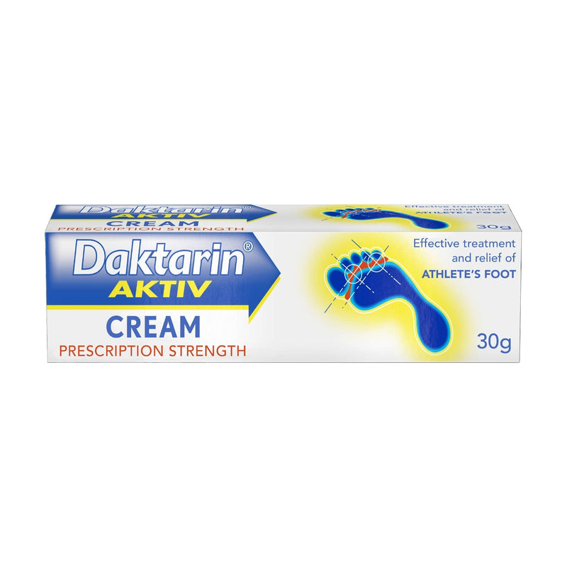 [Australia] - Daktarin Aktiv Cream – Help Treat Your Athlete's Foot - Athlete's Foot Cream - Foot Care - 30 g 