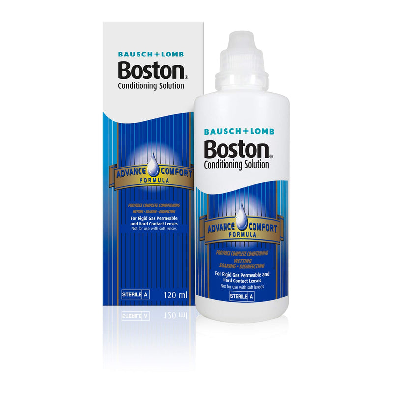 [Australia] - Boston Advance Conditioning Solution, 120ml - Condition your Lenses - Cushions and Rehydrates for Comfortable Wear - For Rigid Gas Permeable (RGP) and Hard Contact Lenses 