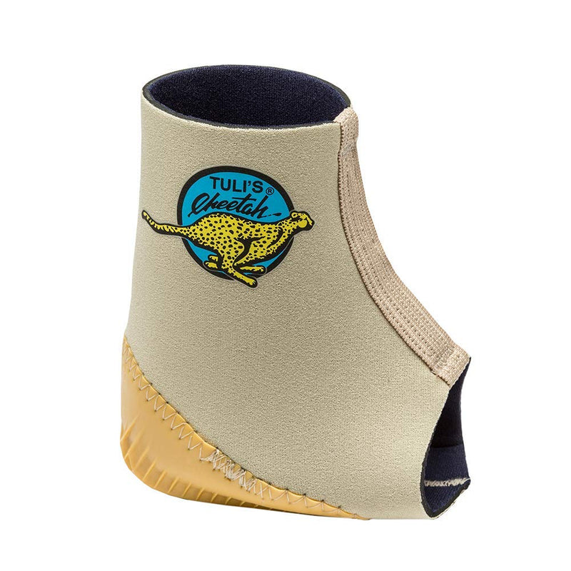 [Australia] - Tuli’s Cheetah Heel Cup with Compression Sleeve for Sever’s Disease and Heel Pain for Gymnasts and Dancers, Fitted Youth Small S (Pack of 1) 