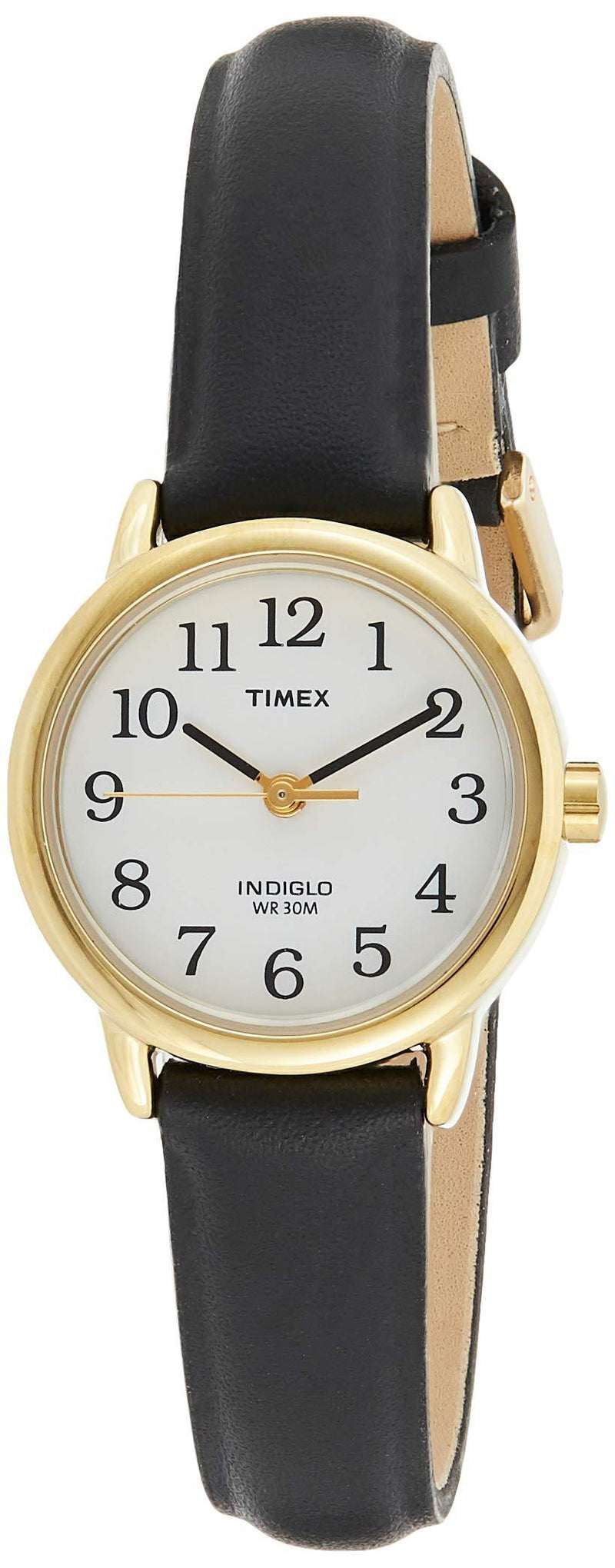 [Australia] - Timex Easy Reader 25 mm Women's Brown Leather Strap Indiglo Quartz Watch T20433 