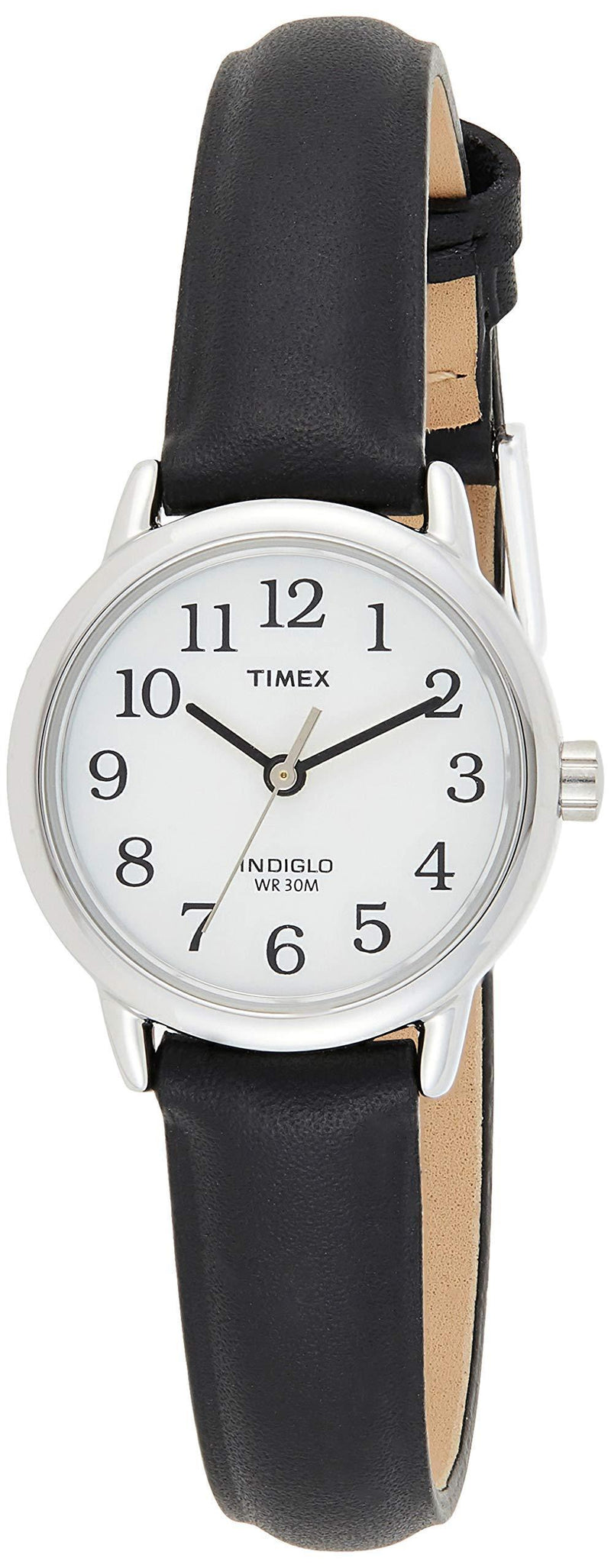 [Australia] - Timex Easy Reader 25 mm Women's Black Leather Strap Indiglo Quartz Watch T20441 