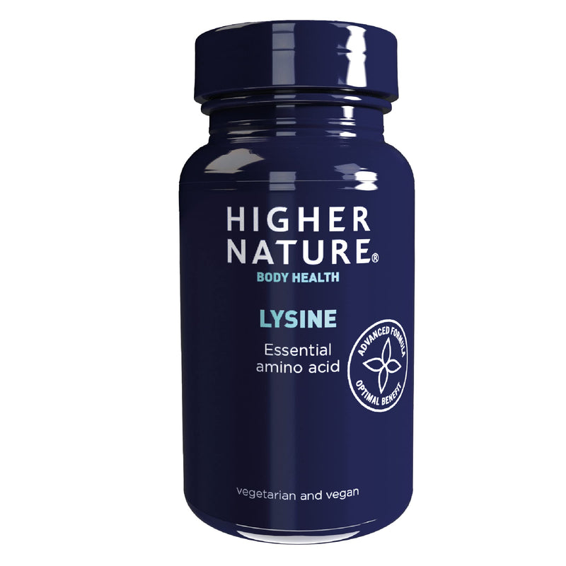 [Australia] - Higher Nature - Lysine - Essential Amino Acid- 500mg - Supports Collagen - Supports Cold Sore Treatment - Vegetarian & Vegan - 90 Tablets 