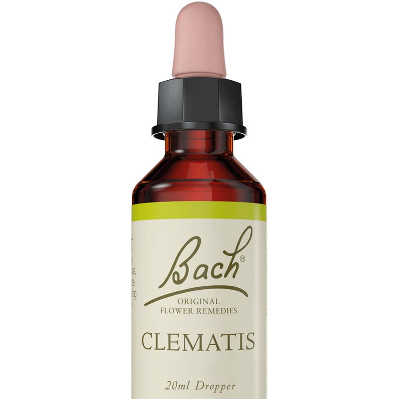 [Australia] - Bach Original Flower Remedy Clematis, Flower Essences, Vegan formula, Let me be me, An Individual and Personal Approach to Emotional Wellness, Easy to use, 1 Dropper Bottle x 20 ml 