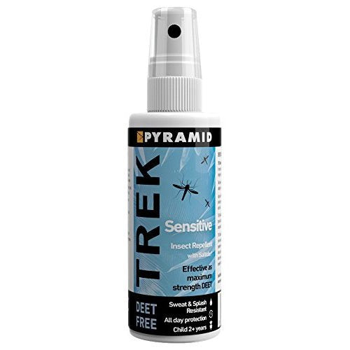 [Australia] - Pyramid Trek Sensitive No DEET Insect/Mosquito Repellent DEET FREE Saltidin Spray - 60ml 