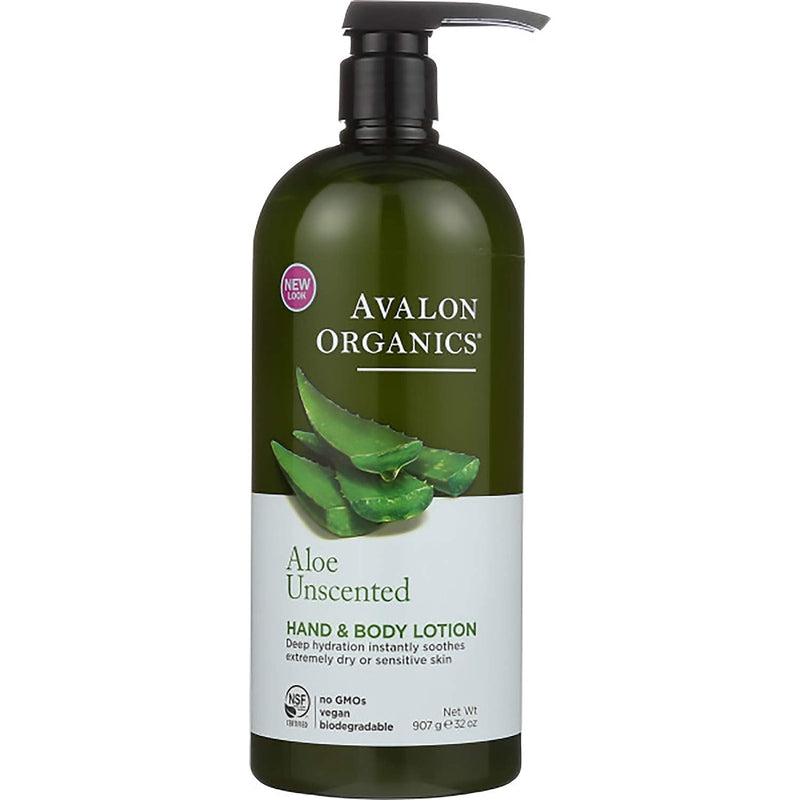 [Australia] - Avalon Organics Hand and Body Lotion, Aloe Unscented - 32 oz 