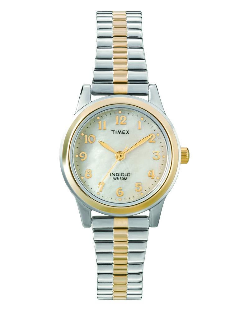 [Australia] - Timex Classic 25 mm Women's Two Tone Stainless Steel Bracelet Date Window Quartz Watch 