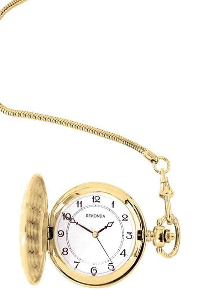 [Australia] - Sekonda Women's Quartz Watch with White Dial Analogue Display and Gold Stainless Steel Bracelet 3799.3 