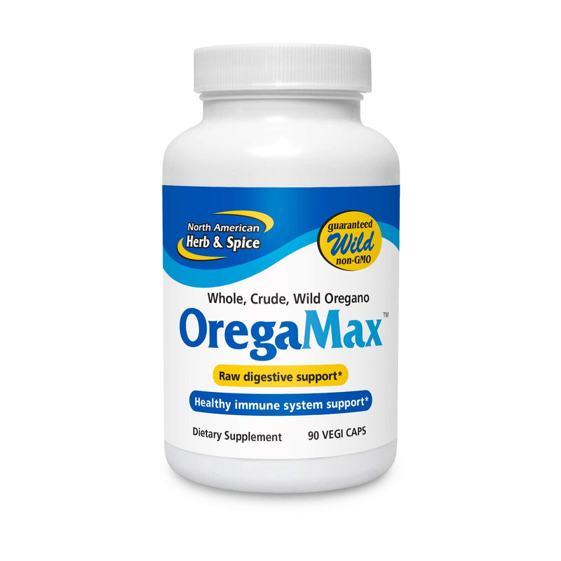 [Australia] - North American Herb & Spice OregaMax - 90 Capsules - Wild Oregano Supplement - Digestive & Immune Support - Oregano Oil, Garlic, Onion - Non-GMO - 90 Total Servings 