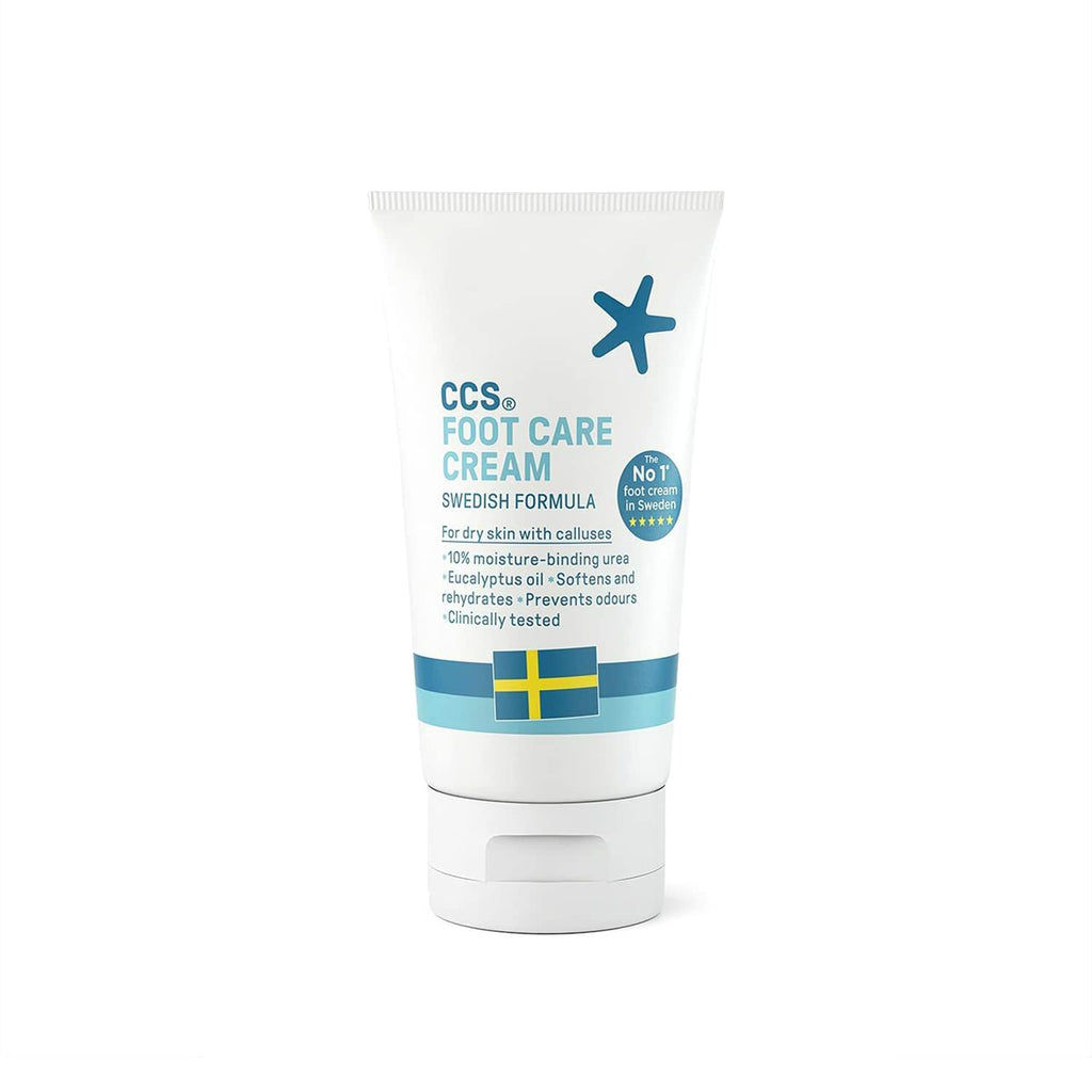 [Australia] - CCS Foot Care Cream for Dry Skin and Cracked Heels - Foot Cream with 10% Urea & Eucalyptus Oil - Moisturise & Soften Hard Skin & Callused Feet - Dermatologically Tested - Suitable for Diabetics - 60ml 