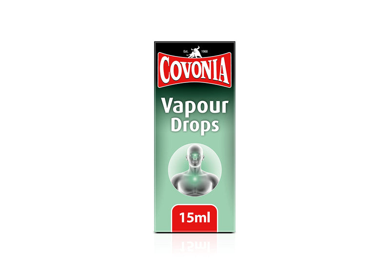 [Australia] - Covonia Vapour Drops for Nasal Congestion and Catarrh, Peppermint Oil, Effective Relief Of Nasal Congestion, 15 ml 
