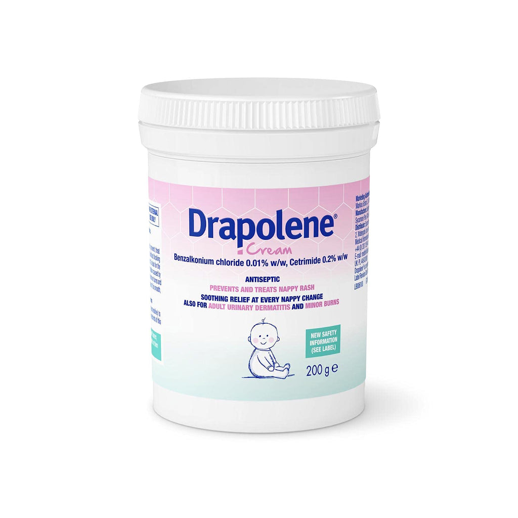 [Australia] - Drapolene Cream 200g Tub | Prevents and Treats Nappy Rash | Soothes and Protects Baby's bottom from newborn onwards 