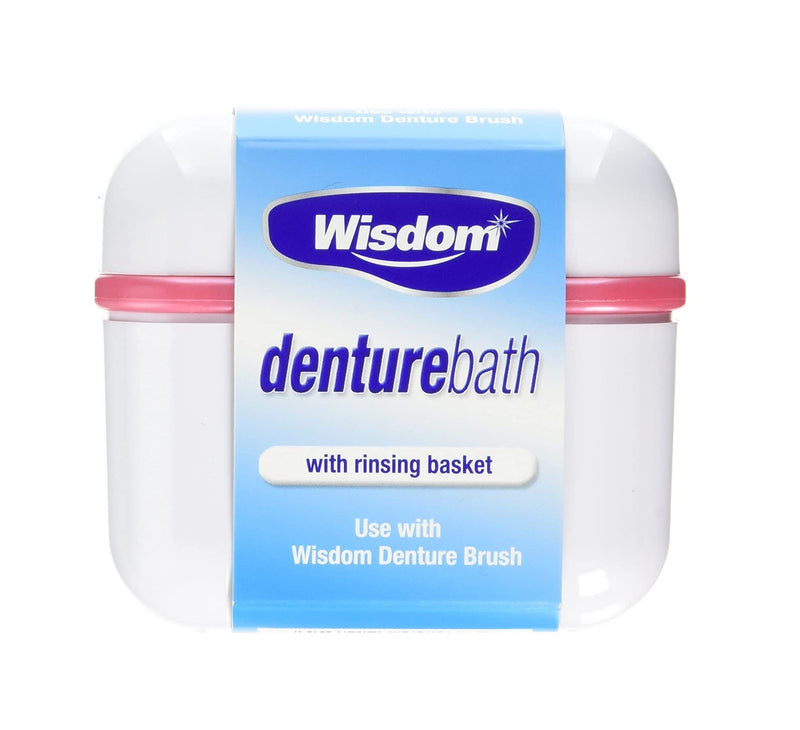 [Australia] - Wisdom Denture Bath With Rinsing Basket Pack of 1 