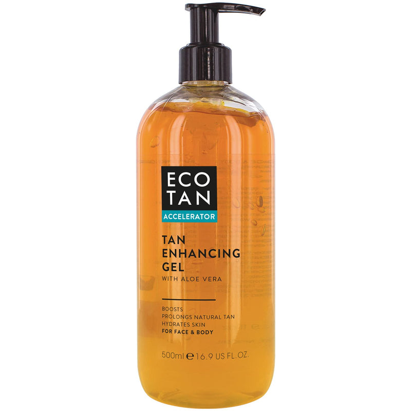 [Australia] - EcoTan Face and Body Tanning Accelerator Gel, Stimulating Natural Tan with Aloe Vera for Outdoor and Tanning Bed use, 500ml 