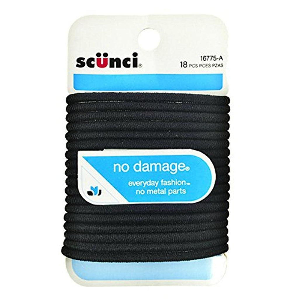 [Australia] - No Damage Elastic Hair Bands, Black by Scunci 
