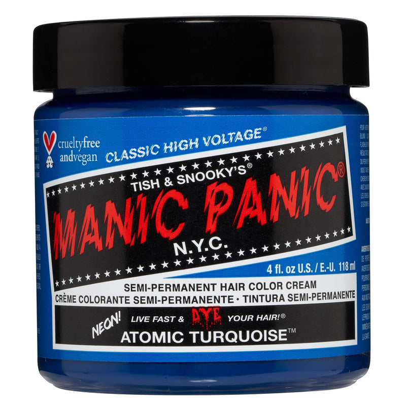 [Australia] - Manic Panic High Voltage Classic Cream Formula, Atomic Turquoise, 0.118 kg 118 ml (Pack of 1) 