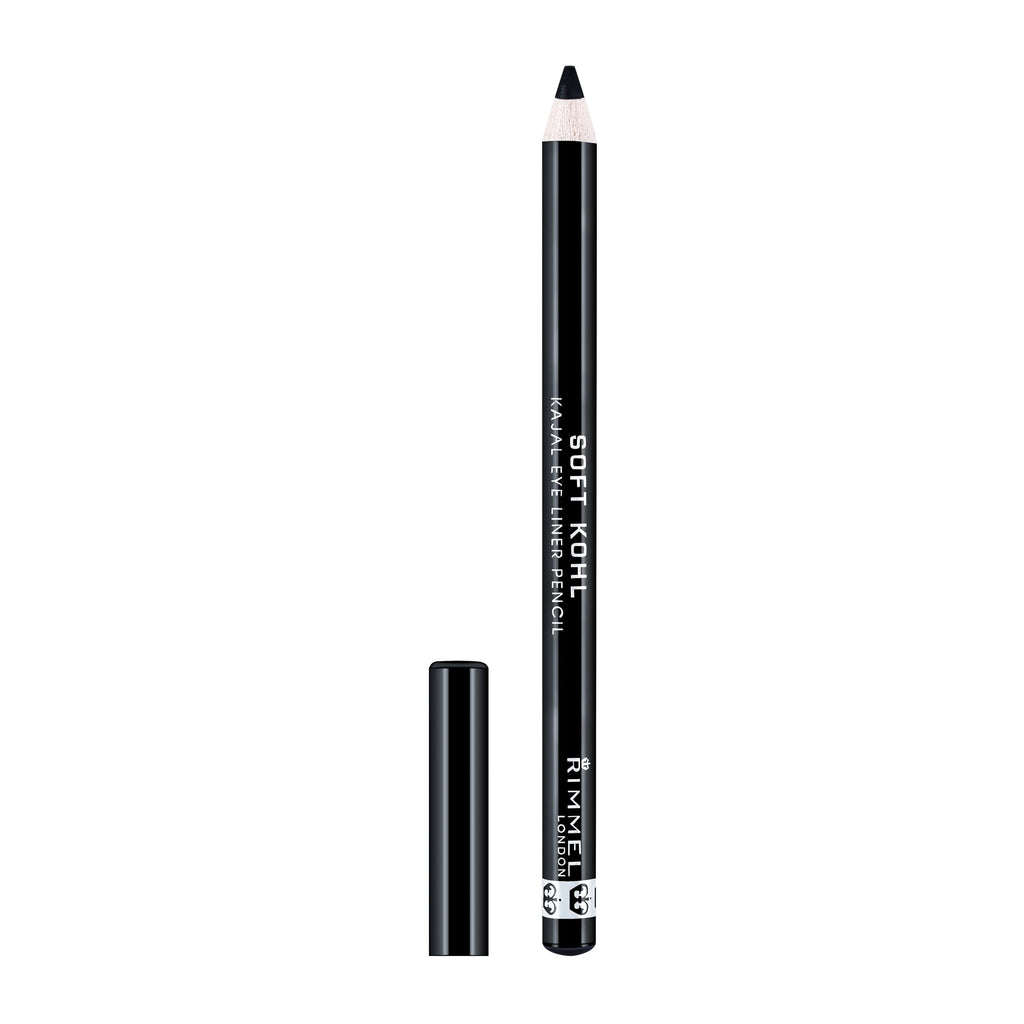 [Australia] - Rimmel London Soft Kohl Smudge-proof Eyeliner Pencil, Jet black, 1.2 g (Pack of 1) 