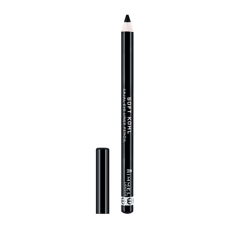 [Australia] - Rimmel London Soft Kohl Smudge-proof Eyeliner Pencil, Jet black, 1.2 g (Pack of 1) 