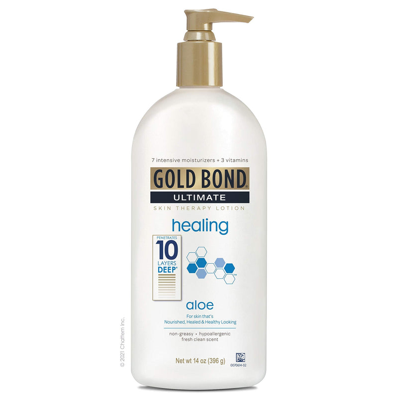 [Australia] - Gold Bond Ultimate Healing Skin Therapy Lotion for Dry Skin, Aloe, 14 Ounce Pump 