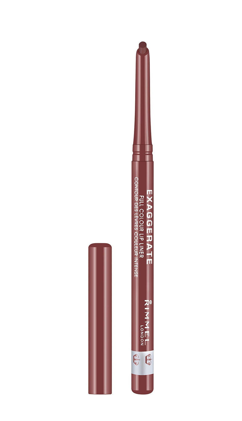 [Australia] - Rimmel London Exaggerate Automatic Lip Liner Addiction (Rosy-Plum), Professional Contouring and Plumper lips, Ideal for All Skin Types, 0.25 g 018 Addiction 