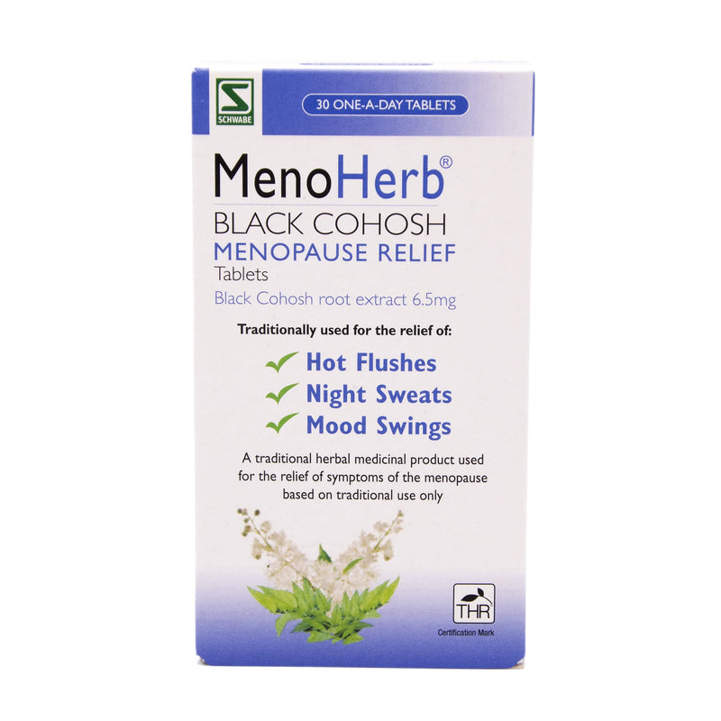 [Australia] - Schwabe Pharma - MenoHerb - Menopause Relief - Black Cohosh Root Extract 6.5mg - Traditionally Used for Hot Flushes, Night Sweats and Mood Swings - 30 Tablets 