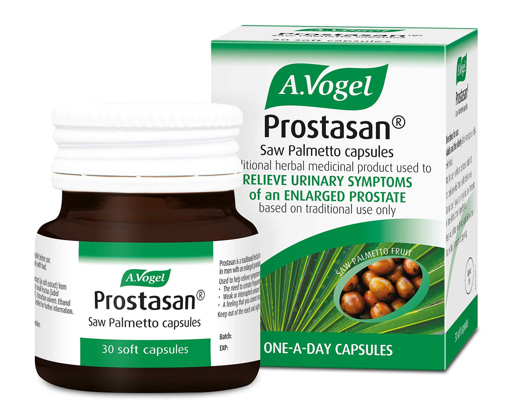 [Australia] - A.Vogel Prostasan® Saw Palmetto Capsules | Relieve Urinary Discomfort in Men with BPH | Frequent Urination | Weak flow | 1 Months Supply | 30 capsules 30 Count (Pack of 1) 