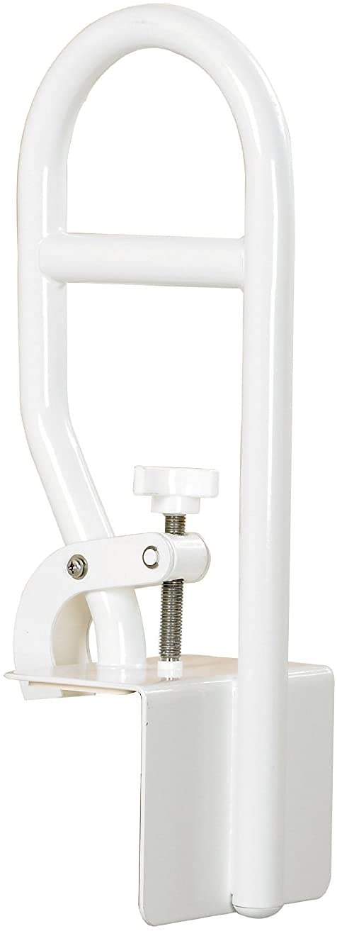 [Australia] - Homecraft Steel Grab Bar, Safety Rail and Mobility Aid Bathtub Clamp for Elderly, Handicapped and Disabled User Support single 