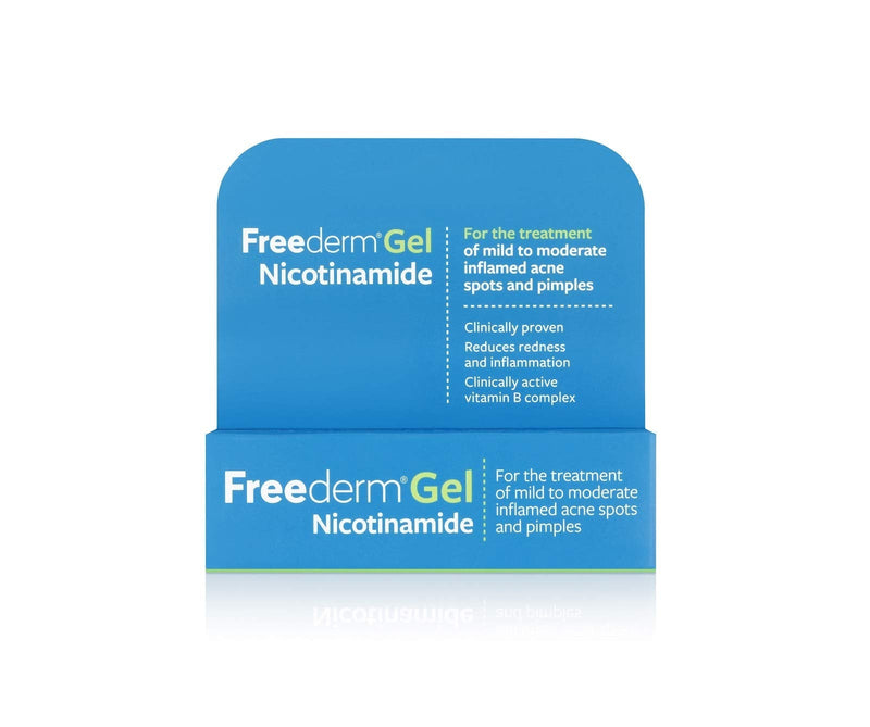 [Australia] - Freederm Gel for Mild to Moderate Acne with Nicotinamide, Clinically Proven, Reduces Spot Size, Redness and Inflammation, 10g Tube 