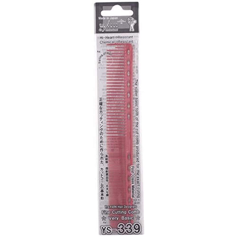 [Australia] - YS-Park Y S 339 Professional Fine Cutting Hair Comb Red 
