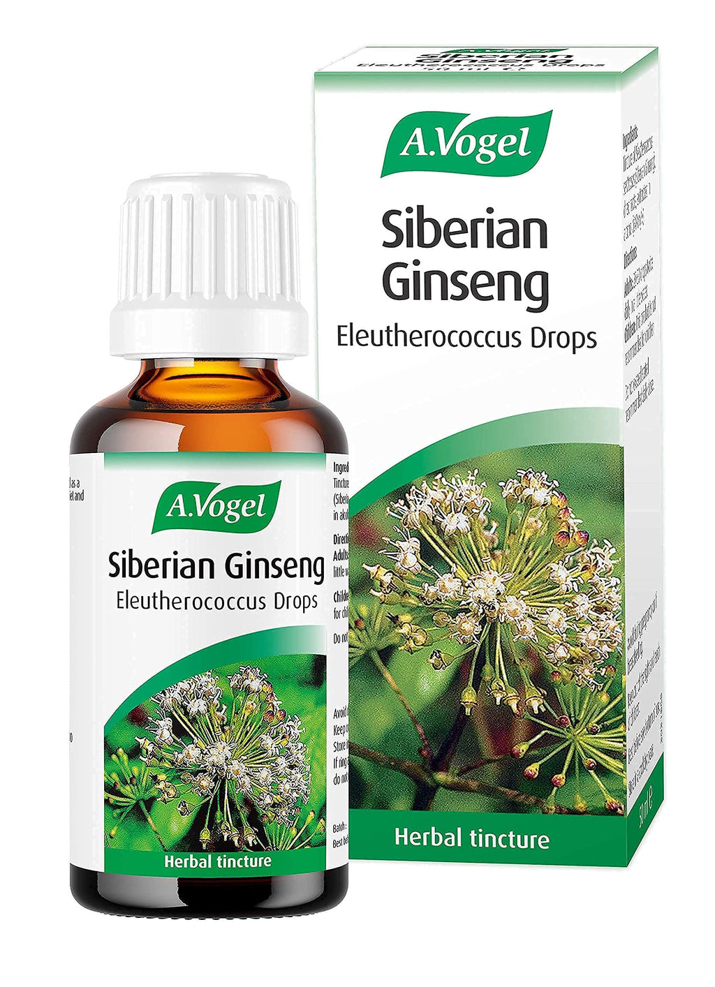 [Australia] - A.Vogel Siberian Ginseng Eleutherococcus Drops | Herbal Food Supplement | Made from Siberian Ginseng Root | Suitable for Vegans | 50ml 