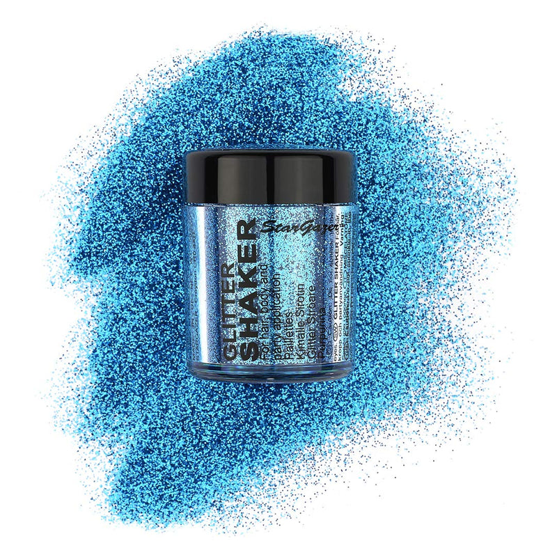 [Australia] - Stargazer Glitter Shaker, Blue. Cosmetic glitter powder for use on the eyes, lips, face, body, hair and nails. 