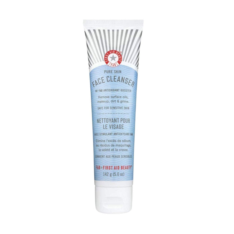 [Australia] - First Aid Beauty Pure Skin Face Cleanser, Sensitive Skin Cream Cleanser with Antioxidant Booster, 5 oz. 142 g (Pack of 1) 