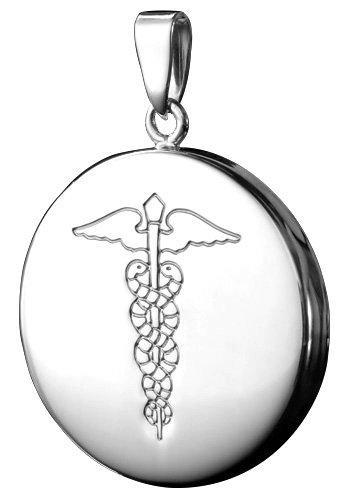 [Australia] - Infomedic Stainless Steel Pendant - Round Shape (inc. Chain) 
