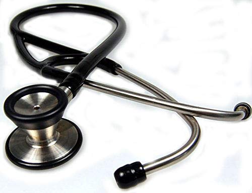 [Australia] - Valuemed® Cardiology Stethoscope - Professional Doctors/cardiologist supplied boxed with spares Black Tubes 