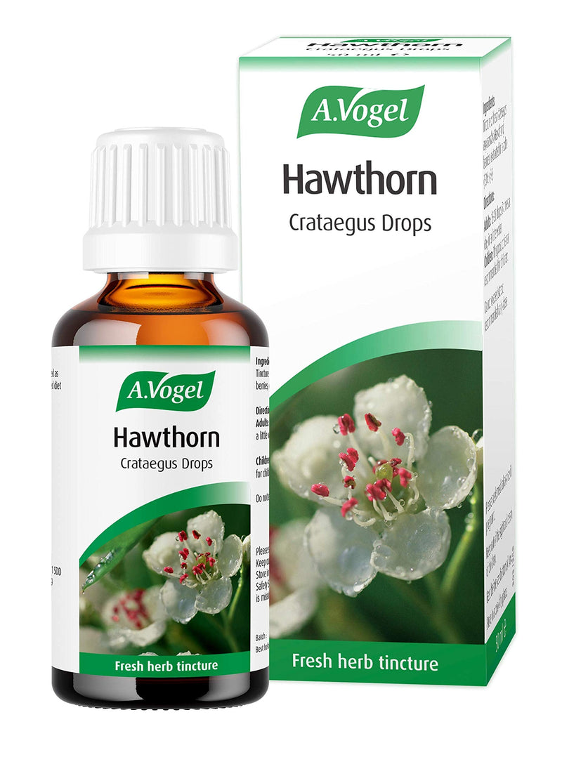 [Australia] - A.Vogel Hawthorn Crataegus Drops | Herbal food supplement | Tincture of fresh Hawthorn Berries | Suitable for Vegans | 50ml 