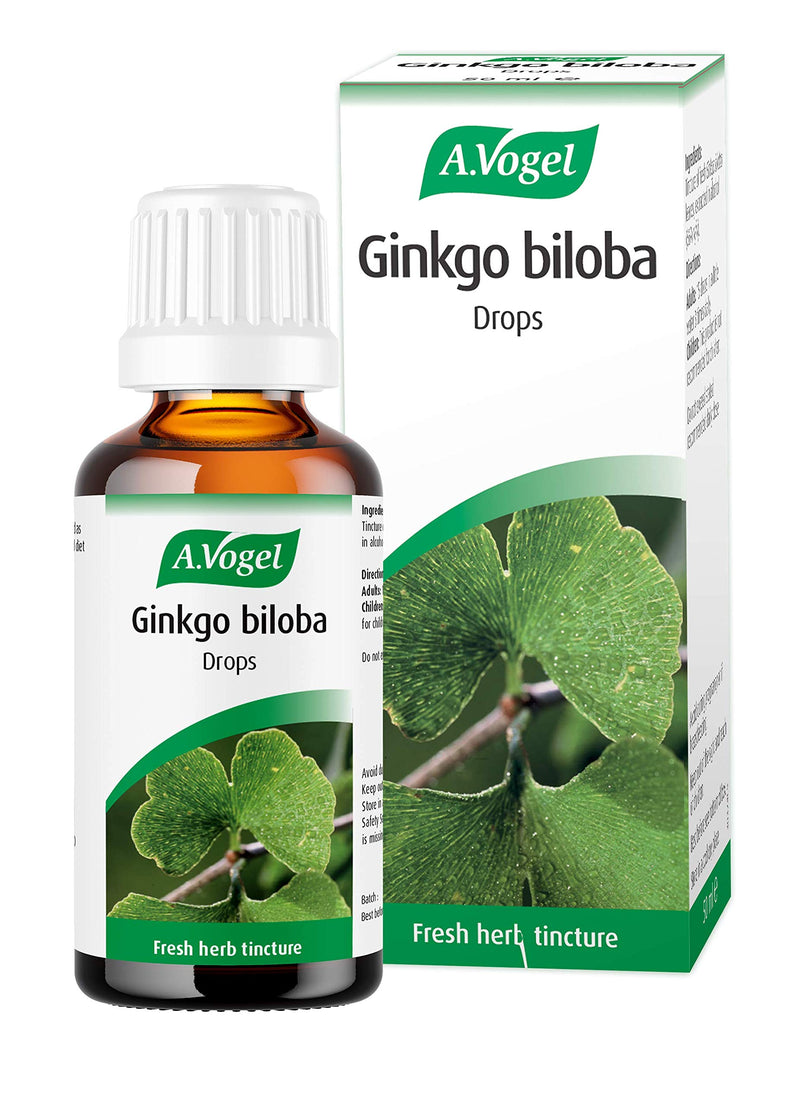 [Australia] - A.Vogel Ginkgo Biloba Drops | Food Supplement | Extract from Fresh Ginkgo Biloba Leaves | Vegan | 50ml 50 ml (Pack of 1) 