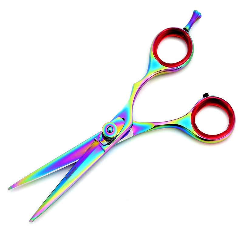[Australia] - Awans Professional Hairdressing Barber Salon Scissors, with High Quality Stainless Steel Sharp Razor Edge Titanium Scissors 5.5" 11B 