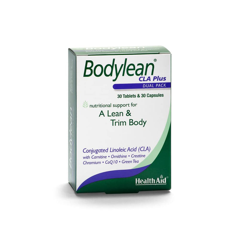 [Australia] - HealthAid Bodylean CLA Plus - (Conjugated Linoleic Acid, Co Q10, Green Tea) - 30 Capsules and 30 Tablets 