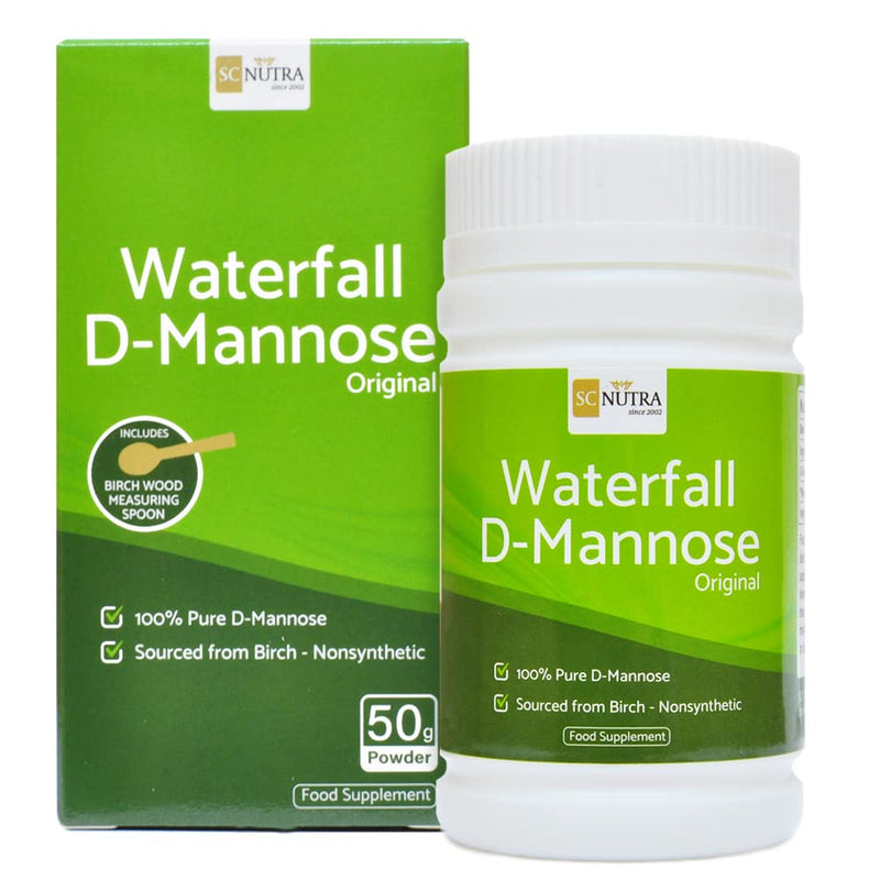 [Australia] - Waterfall D-Mannose Powder - 100% Pure D-Mannose Powder Naturally Sourced from Birch - Not a Blend - Free from Bulking Agent, Fillers & Cranberry - SC Nutra (Sweet Cures) 