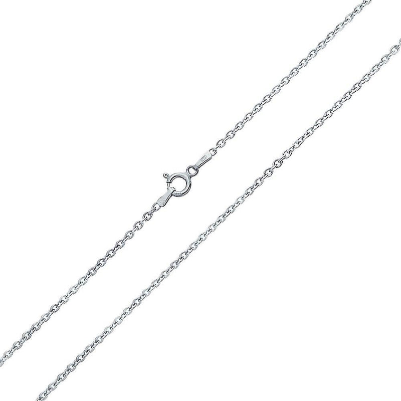 [Australia] - Bling Jewelry Thin Rolo Cable Link Chain Necklace 2MM for Women 925 Sterling Silver Gold-tone 20.0 Inches 