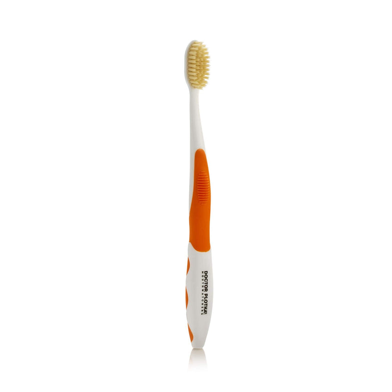 [Australia] - MOUTHWATCHERS Doctor Plotka's Mouthwatchers Antimicrobial Floss Bristle Silver Toothbrush, Adult, Orange Orange,silver 
