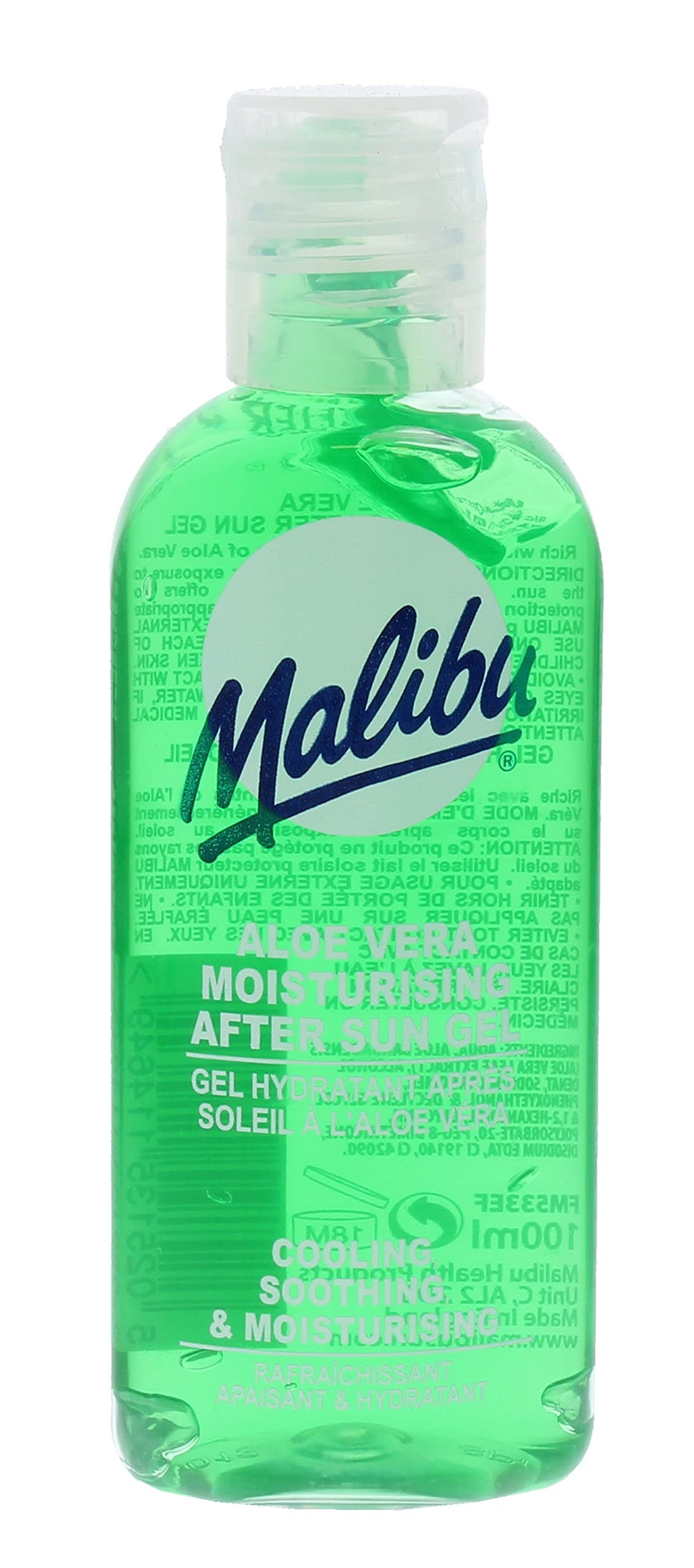 [Australia] - Malibu Sun After Sun Care, Cooling and Soothing Moisturising Gel, Aloe Vera, 100ml 