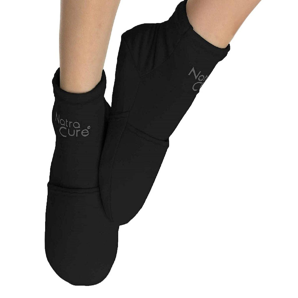 [Australia] - NatraCure Cold Therapy Socks - Gel Ice Treatment for Feet, Heels, Swelling, Arch Pain - (Size: Large) L (Pack of 2) 