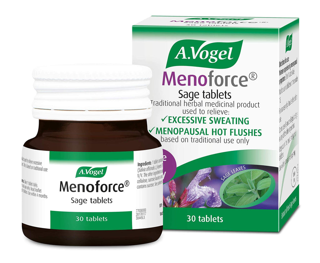 [Australia] - A.Vogel Menoforce Sage Tablets | Menopause Supplements for Women | for Menopause Hot Flushes and Night Sweats | One-a-Day | 30 Tablets 30 Count (Pack of 1) 