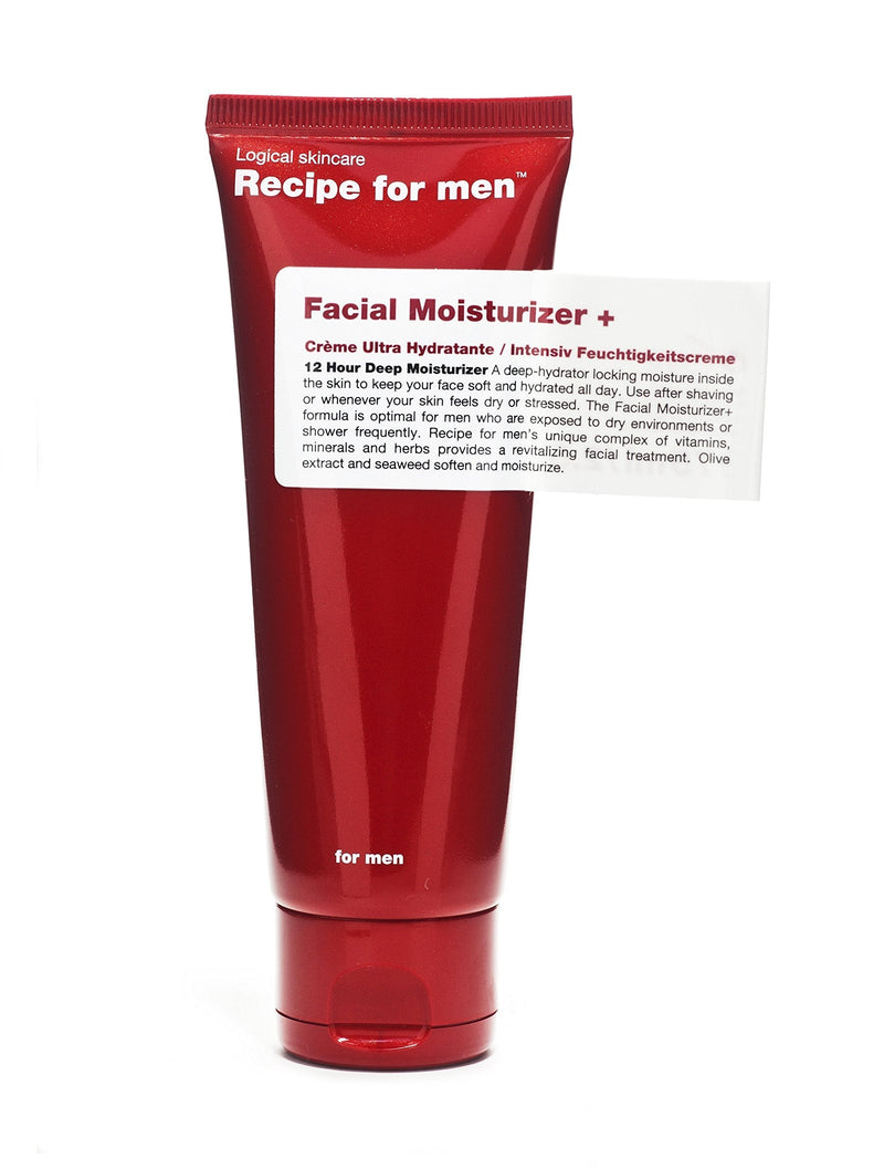 [Australia] - Recipe for Men Facial Moisturiser+ Cream 75ml 