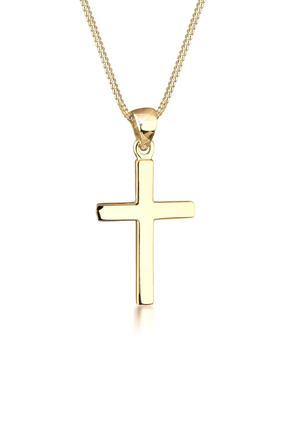 [Australia] - Elli Necklace Women Cross Pendant Religion Basic 925 Sterling Silver 45 Gold 